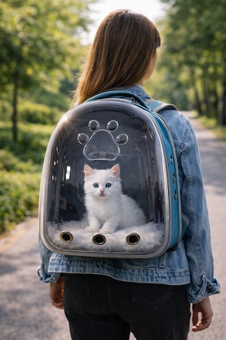 Premium Astronot Tasarım Kedi Taşıma Çantası