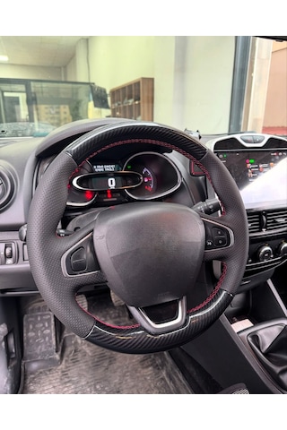 Clio 4 Faz 2 Araca Özel Direksiyon Kılıfı Uyumlu Açıklamayı Okuyunuz Siyah