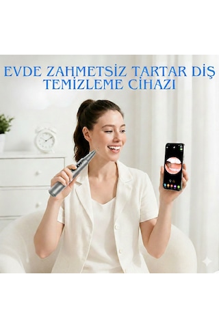 Npo M1 5mp Kameralı Uv'li 5 Modlu Ultrasonic Diş Beyazlatma Tartar Plak Diş Taşı Temizleme Cihazı
