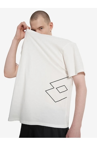 Lotto Erkek Oversize Lorenzo Tişört 363298476 Beyaz