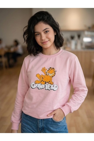 Ela Kız Çocuk Karakter Kız Çocuk Mevsimlik Sweatshirt Açık Pembe