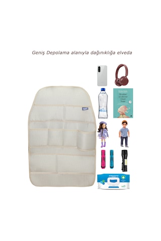 Bod Koltuk Arkası Düzenleyici Araç Içi Organizer 2 Li Set