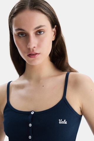 Ucla Rhodes Lacivert Askılı Nakışlı Kadın Crop Lacivert