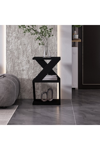 Yan Sehpa Arte Ahşap Siyah