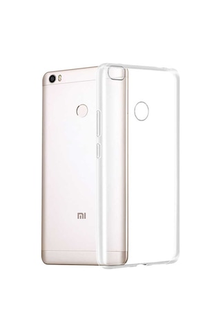 Kvy Xiaomi Mi Max 2 Kamera Korumalı Süper Silikon Kılıf Şeffaf