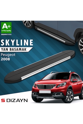 S-dizayn Peugeot 2008 Skyline Krom Yan Basamak 173 Cm 2013-2019 A+ Kalite