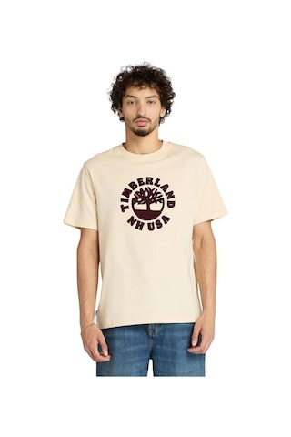 Timberland Holiday Front Graphic Ss Tee T-shirt - Tb0a5mj2efl1-11416 Angora