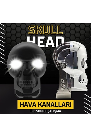 Skull Head Özel Tasarım Off Road Sis Lambası 2 Adet