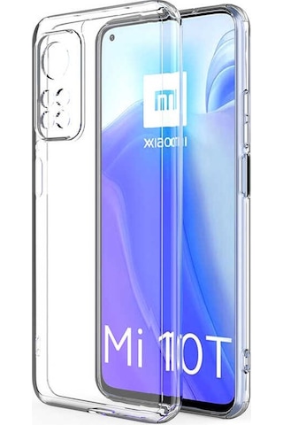 Xiaomi Mi 10T Kılıf Kamera Korumalı Süper Silikon Şeffaf Kılıf
