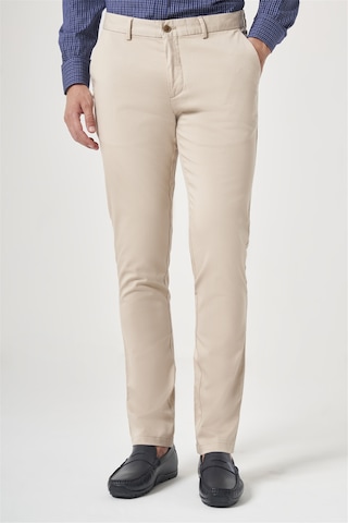 İmza Bej Yan Cep Slim Fit Casual Pamuklu Chino Pantolon 1003260178