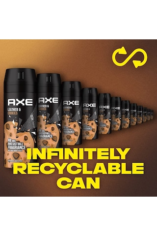 Axe Leather Cookies Erkek Sprey Deodorant 150 ML x 3