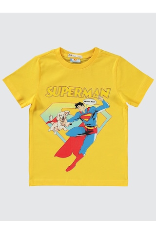 Superman Erkek Çocuk Takım 2-5 Yaş Sarı