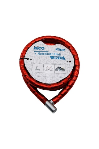 Kırmızı Motor Bisiklet Kilidi 22 Mm X 200 Cm 22mm Kırmızı Motor Bisiklet Kilidi 22 Mm X 200 Cm 22mm