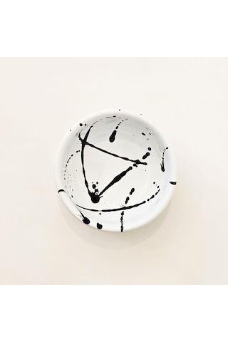 Emaye 12 Cm Kase Sıçratma Beyaz Beyaz