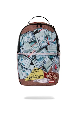 Sprayground Overnight Express Sırt Çantası, Su Geçirmez 900d Polyester, Laptop Bölmeli Beyaz