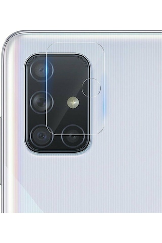 Samsung Galaxy A51 Uyumlu Kamera Lens Koruyucu Nano Cam Şeffaf Tam Kapla