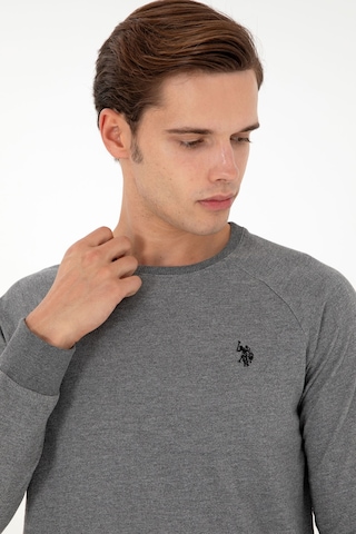 U.s. Polo Assn. Erkek Antrasit Melanj Sweatshirt 50295159-vr081 Antrasit Melanj