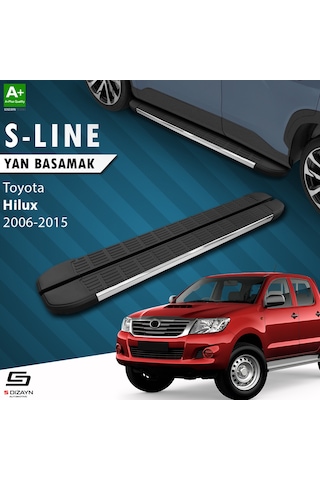 S-dizayn Toyota Hilux 7 S-line Krom Yan Basamak 203 Cm 2006-2015