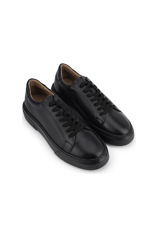 Tamer Tanca Erkek Hakiki Deri Siyah Sneakers & Spor Ayakkabı 13 2033 Erk Ayk Sk26-27 Syh/syh Tbn Siyah1