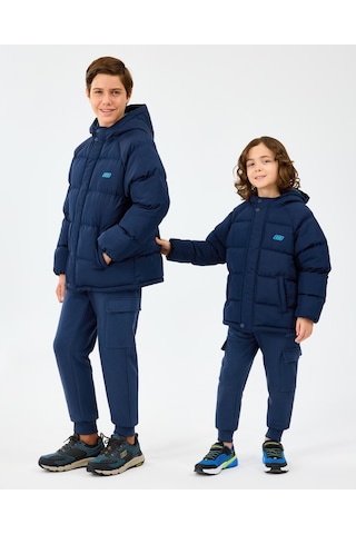 Skechers B Puffer Jacket Büyük Erkek Çocuk Lacivert Mont Sk2520054-3601 Lacivert
