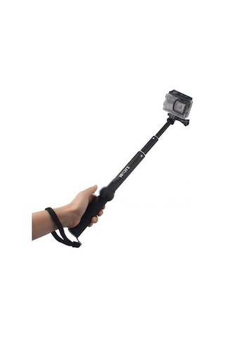 Sjcam Kademeli Monopod Selfie Çubuğu Siyah