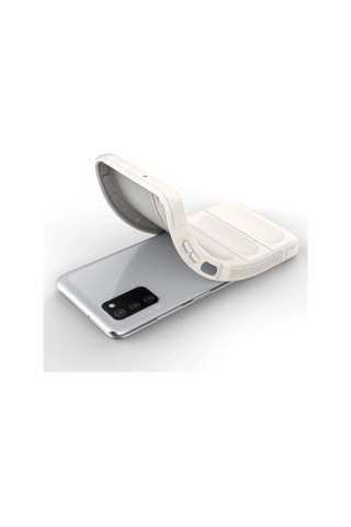 Newface - 91 - Samsung Galaxy Uyumlu A03s Kılıf Optimum Silikon - Csmo-tex - - Krem