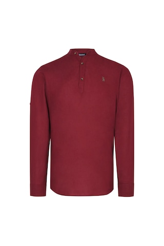 G783 Dewberry Hakim Yaka Erkek Gömlek-bordo Bordo