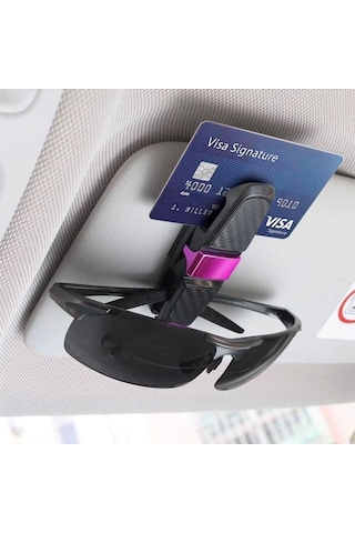 Ceylan Adam Araç İçi Güneşliğe Takılan 2'li Gözlük,kart,para Takmalık Aparat