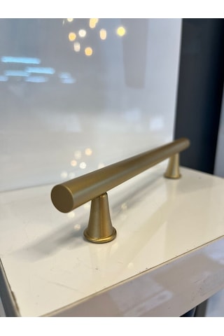 Berlin Metal Kulp 128mm Mat Altın Dolap Kapak Modern Tv Ünite Çekmece Mobilya Komidin Vestiyer Mat Altın
