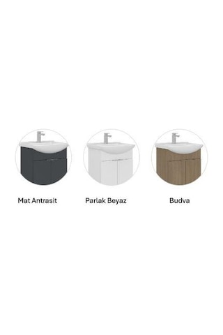 Orka Purus 65 Cm Budva Spot Aynalı Banyo Dolabı Takım Ayaklı Beyaz