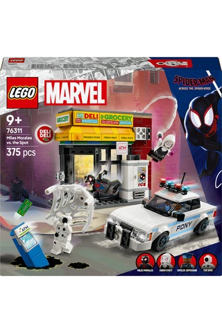 LEGO® Marvel Spider-Verse: Miles Morales, Spot'a Karşı 76311 - 9 Yaş ve Üzeri Süper Kahramanlı Yaratıcı Oyuncak Yapım Seti (375 Parça)