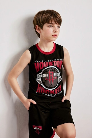 Defacto Nba Houston Rockets Bisiklet Yaka Atlet Erkek Çocuk H2956a826hsbk81 Siyah-bk81