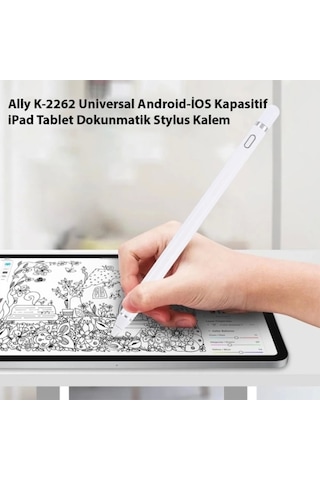 Ally K-2262 Universal Android-ios Kapasitif İpad Tablet Dokunmatik Stylus Kalem
