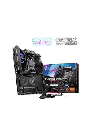 MSI MPG X870E Carbon WIFI AMD X870E 8400 MHz (OC) DDR5 Soket AM5 ATX Anakart