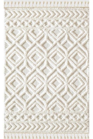 Mariesse Home Elit Bukleli Yumuşak Peluş Post Shaggy Çocuk Odası Oturma Odası Salon Mutfak Halısı 0c830a Krem