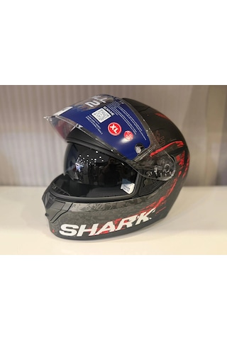 Kask Shark Rıdıll 2 Speed-vıb Matte Black Anthracite Red Siyah/kırmızı