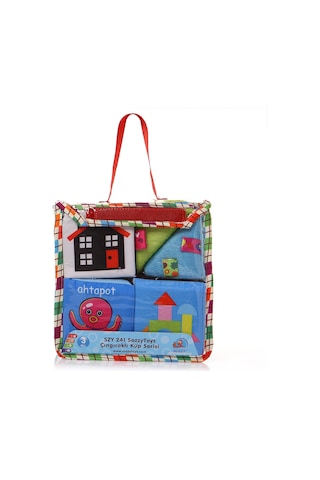 Sozzy Toys Çıngıraklı Renkli Küpler-B