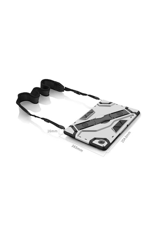 Galaxy Uyumlu Tab A7 10.4 T500 2020 Kılıf Defens Standlı Ultra Koruma Armor Zırh Silikon Arka Kapak