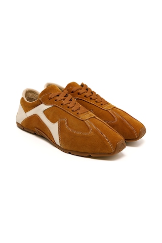 Sneaker Günlük Kadın Rc-25y-187-mıu1005 John May Taba Süet-bej Cilt Taba Süet-bej Cilt Taba - Bej
