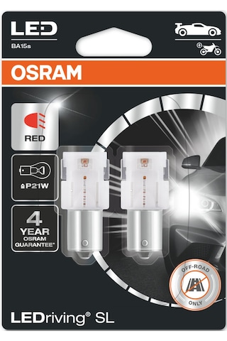 Osram Tek Duy 93 Kırmızı Led Ampul 12v 7506drp-02b 1 Tk - 2 Ad.