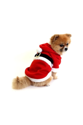 Noel Baba Çeket Küçük Köpeklere Uygun Polar Large