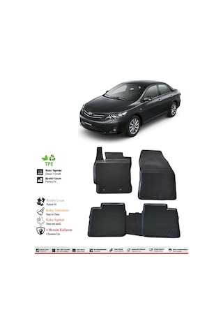Toyota Corolla 2016 Model 4d Havuzlu Paspas
