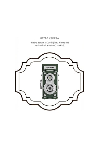 Torima CMR44 Mini Retro Dijital Fotoğraf Makinesi Yeşil