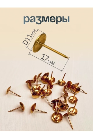 Top-krep Mobilya Çivileri, Altın, Dekoratif, 30 Adet 184459490 19