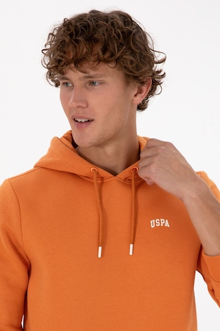 U.S. Polo Assn. Erkek Regular Fit Kapüşonlu Şardonlu Bakır Basic Sweatshirt 50315582-VR182