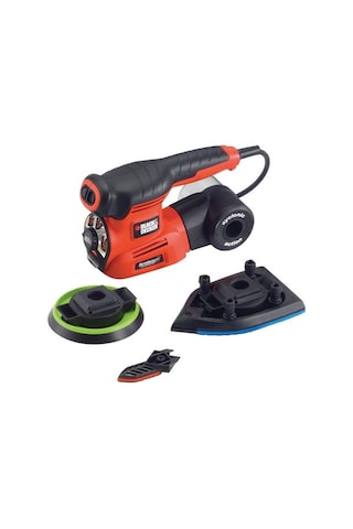 Black+Decker KA280K-QS 220 W Çok Amaçlı Zımpara + 19 Aksesuar