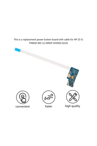 HP Uyumlu 15-g 749650-001 Ls-a991p 455mkl32l01-blue İçin Kablolu Güç Düğmesi Kartı
