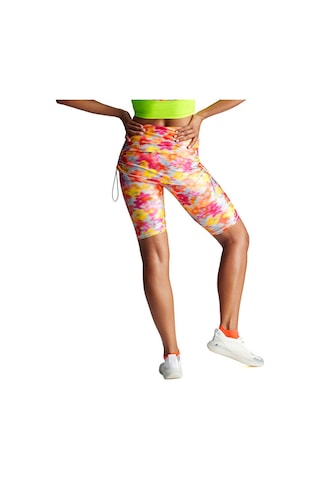 Adidas By Stella Mccartney Printed Shine Rolltop Kadın Koşu Taytı Iw3880 Renkli Çok Renkli
