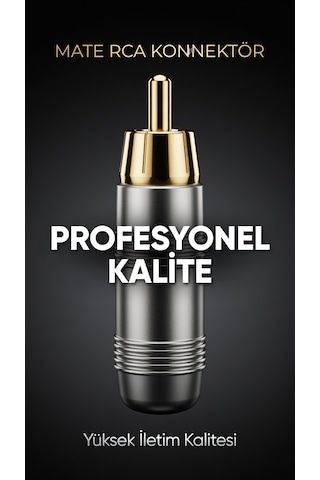 Vmate Mtp 001 Yüksek Kaliteli Rca Konnektör 2 Adet