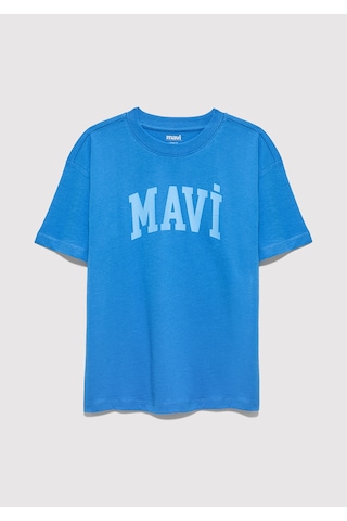 Mavi - Mavi Baskılı Mavi Tişört 6610484-70902 Mavi